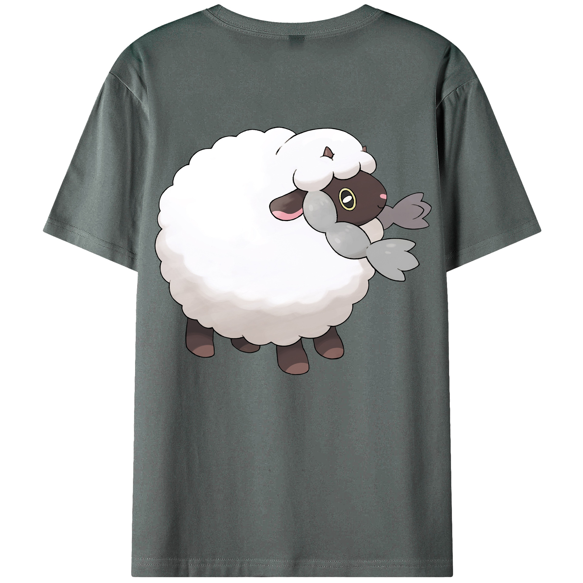 （画像用） ポケットモンスター Pokémon 綿100％ メンズ半袖Tシャツ（バックプリント） 通気性